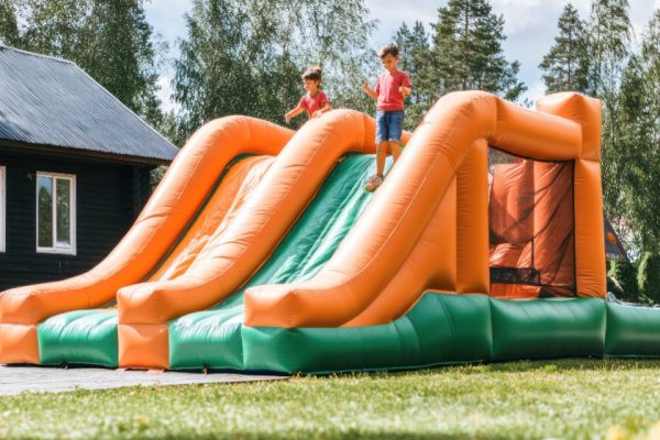 PVC sau vinil armat: ce să aleg pentru un topogan gonflabil durabil?